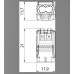 Клема універсальна (2х 0,2-2,5 мм²) 2х-полюсна, 450В, 24А артикул 2054450