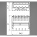 Клема універсальна (5х 0,2-2,5 мм²) 5и-полюсна, 450В, 24А артикул 2054458