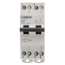 Перемикач I-0-II 2p 25A ISKRA RCO52 25