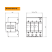 Обмежувач перенапруг Тип I+II  V25-B+C 3+NPE Артикул 5094463