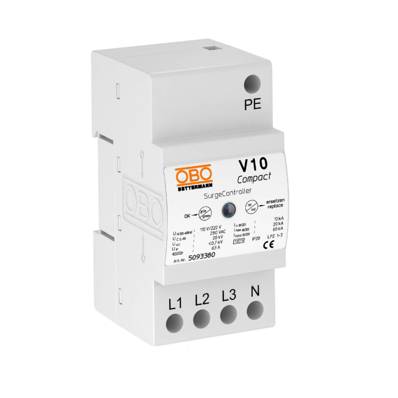 Обмежувач перенапруг Тип ІІ+III  V10 COMPACT 255 Артикул 5093380
