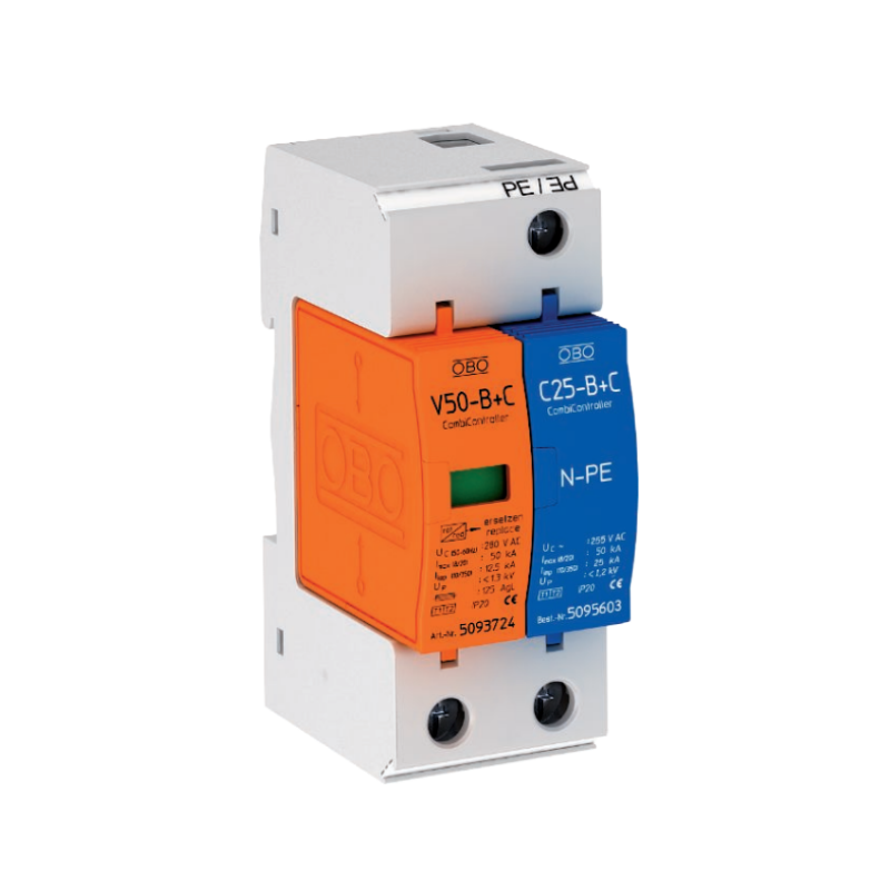 Обмежувач перенапруги Тип I + II V50-B+C 1+NPE артикул 5093653