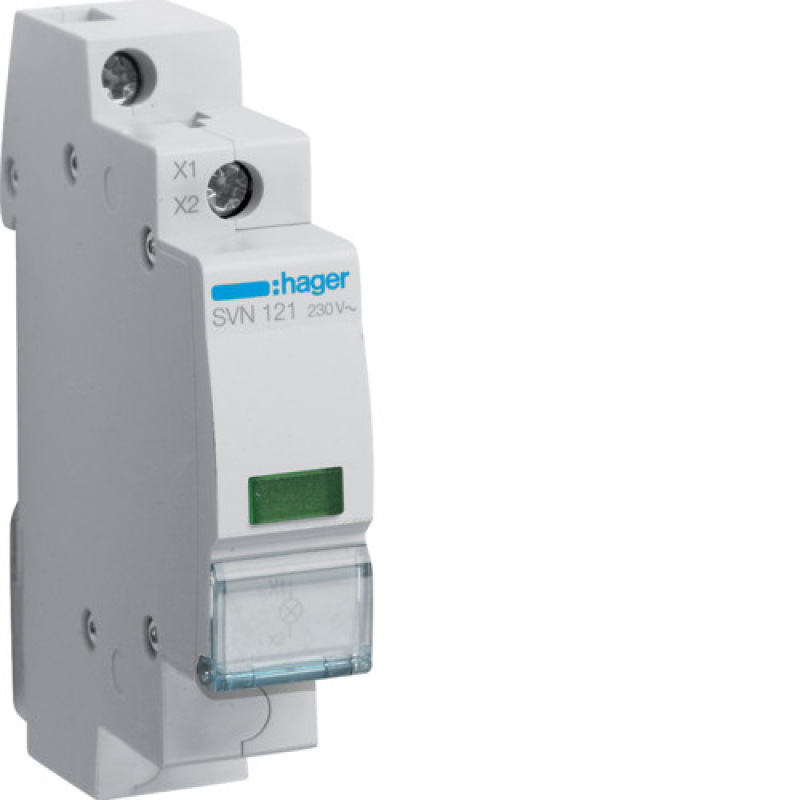 Індикатор LED 230В, зелений SVN121 hager